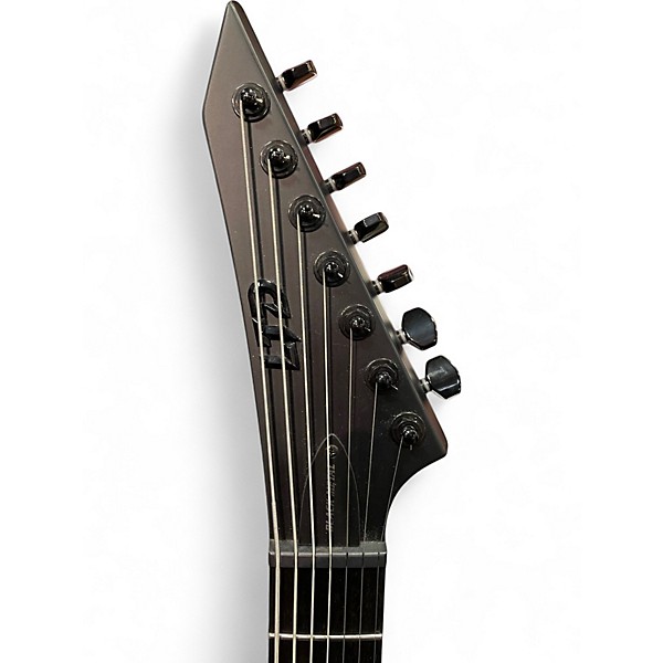Used ESP LTD M7HT Black Metal Black Solid Body Electric Guitar