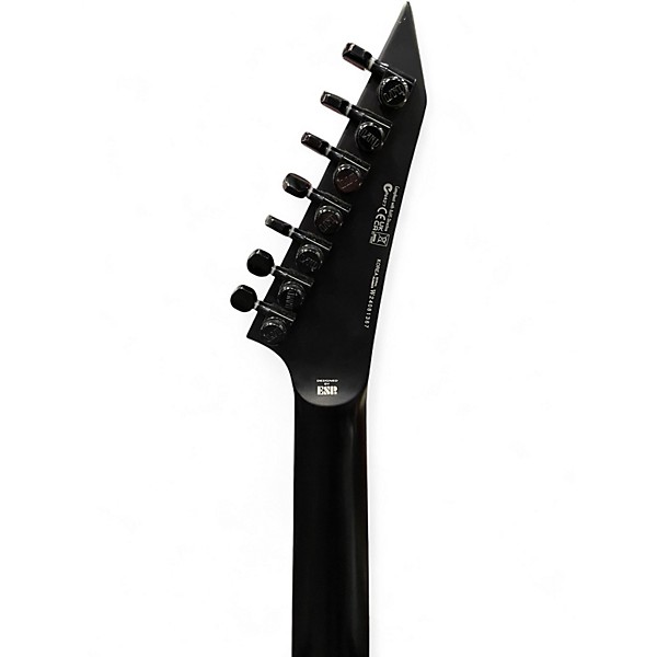 Used ESP LTD M7HT Black Metal Black Solid Body Electric Guitar