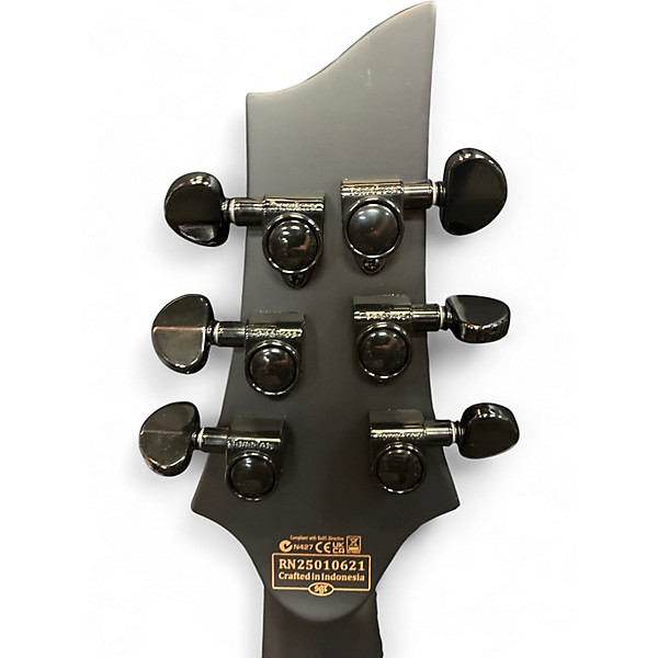 Used Schecter Guitar Research C1 Platinum Black Solid Body Electric Guitar