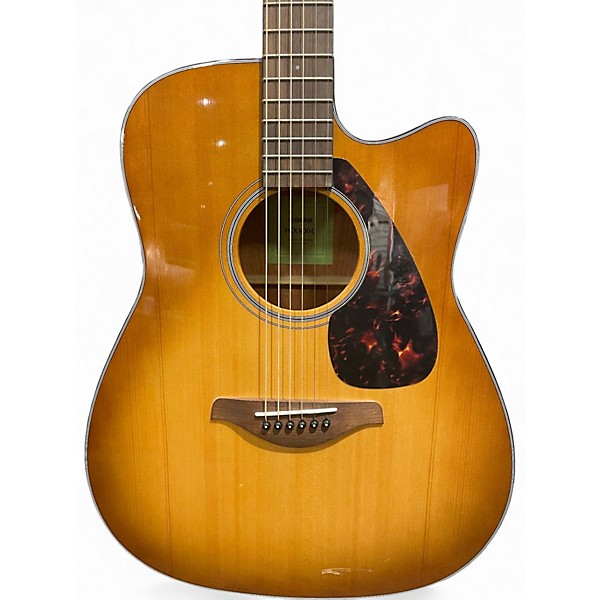 Used Yamaha FGX800C Sandburst Acoustic Electric Guitar