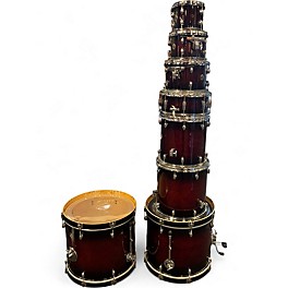 Used Gretsch Drums 8 Piece Catalina Maple red sunburst Drum Kit