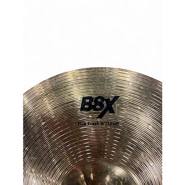 Used SABIAN 14in B8X THIN CRASH Cymbal