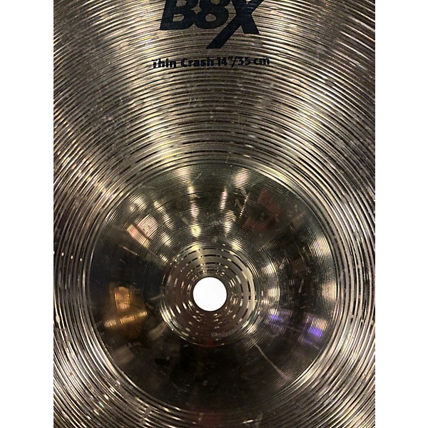 Used SABIAN 14in B8X THIN CRASH Cymbal