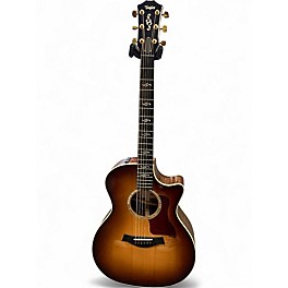 Used Taylor Custom 414CE Shaded Edge Burst Acoustic Electric Guitar