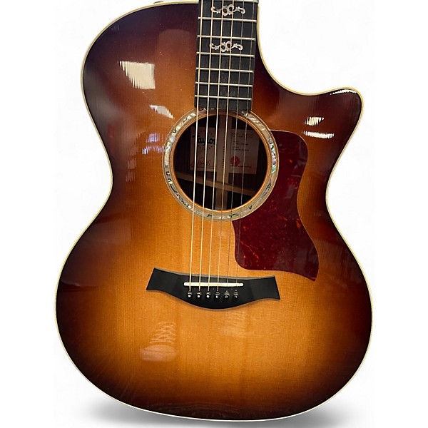 Used Taylor Custom 414CE Shaded Edge Burst Acoustic Electric Guitar