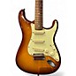 Used Fender American Deluxe Stratocaster Trans Amber Burst Solid Body Electric Guitar thumbnail