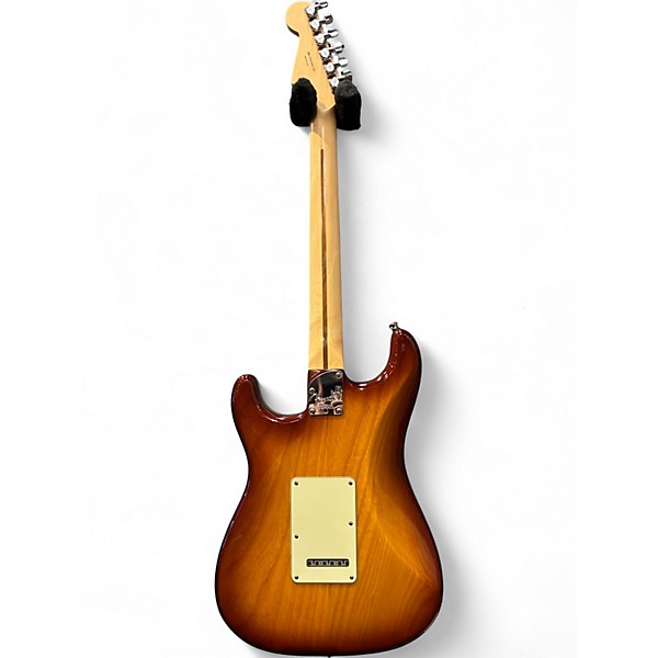 Used Fender American Deluxe Stratocaster Trans Amber Burst Solid Body Electric Guitar