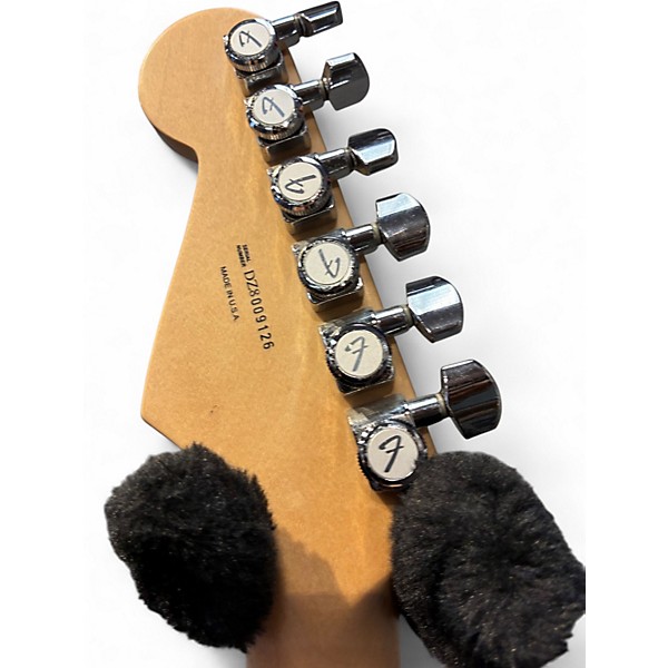 Used Fender American Deluxe Stratocaster Trans Amber Burst Solid Body Electric Guitar