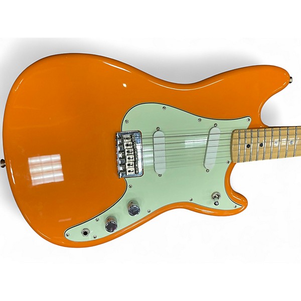 Used Fender Duo Sonic Capri Orange Solid Body Electric Guitar