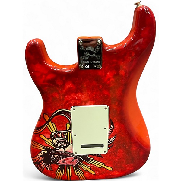 Used Fender Lozeau Sacred Heart Standard Strat Custom Graphic Solid Body Electric Guitar