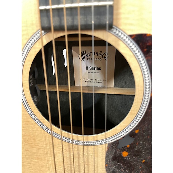 Used Martin CUSTOM X SERIES DREADNOUGHT Natural Acoustic Electric Guitar