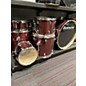 Used Ludwig 6 Piece Element Evolution Wine Red Drum Kit