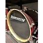Used Ludwig 6 Piece Element Evolution Wine Red Drum Kit