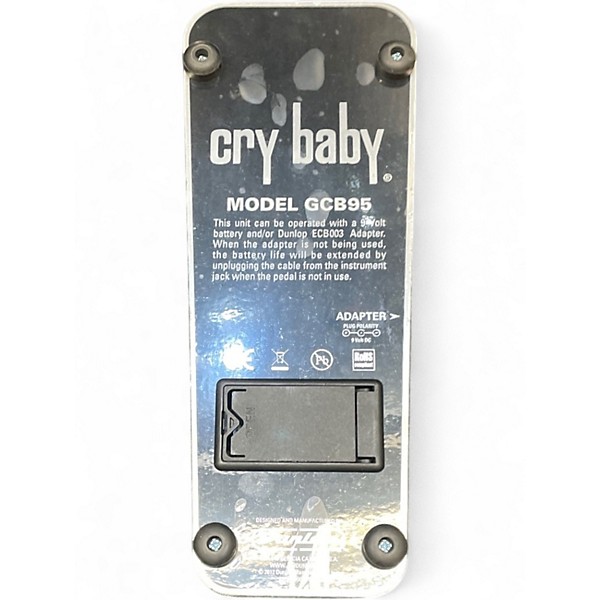 Used Dunlop GCB95F Crybaby Classic Wah With Fasel Inductor Effect Pedal