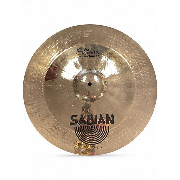 Used SABIAN 18in PRO SONIX CHINESE Cymbal