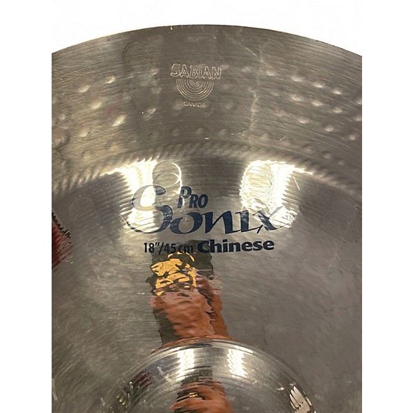 Used SABIAN 18in PRO SONIX CHINESE Cymbal