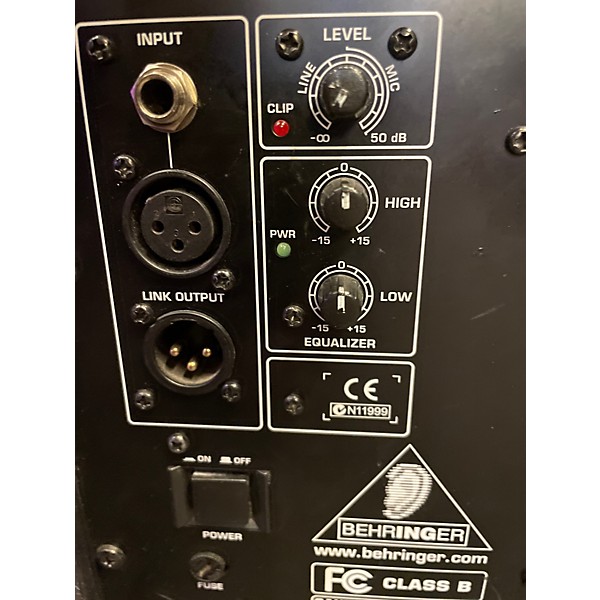 Used Behringer B215D 15in 2-Way 550W Powered Speaker