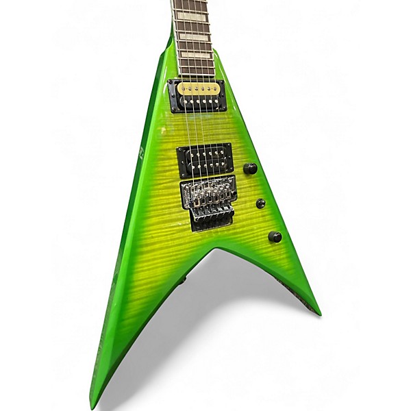 Used Jackson Scott Ian Signature Soloist Green Solid Body Electric Guitar