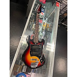 Used Teisco ET220 Crimson Red Burst Solid Body Electric Guitar