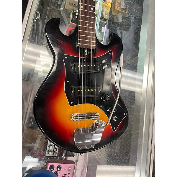 Used Teisco ET220 Crimson Red Burst Solid Body Electric Guitar
