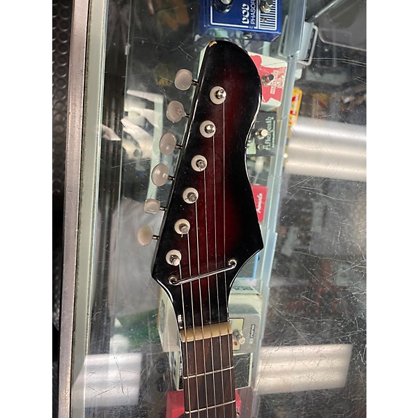 Used Teisco ET220 Crimson Red Burst Solid Body Electric Guitar