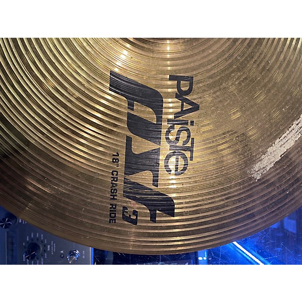 Used Paiste 18in PST3 Crash Ride Cymbal