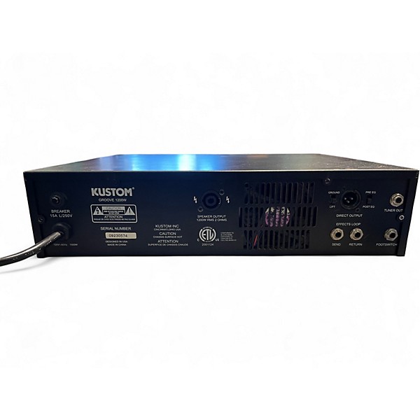 Used Kustom Groove 1200w Bass Amp Head