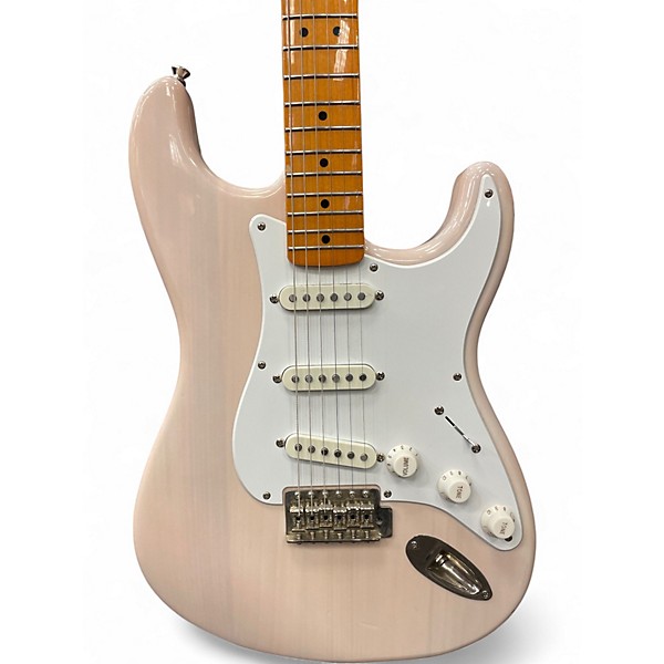 Used 2023 Squier Classic Vibe 1950S Stratocaster Blonde Solid Body Electric Guitar