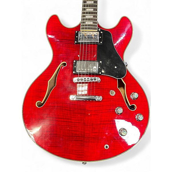 Used Sire SEMI HOLLOW Candy Apple Red Hollow Body Electric Guitar