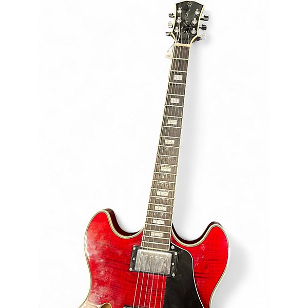 Used Sire SEMI HOLLOW Candy Apple Red Hollow Body Electric Guitar