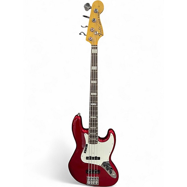 Used Fender VINTERA III JAZZ BASS Candy Apple Red Metallic Electric Bass Guitar