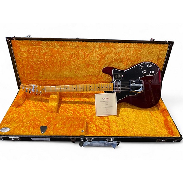 Used Fender Vintage II 1977 Telecaster Custom Wine Red Solid Body Electric Guitar