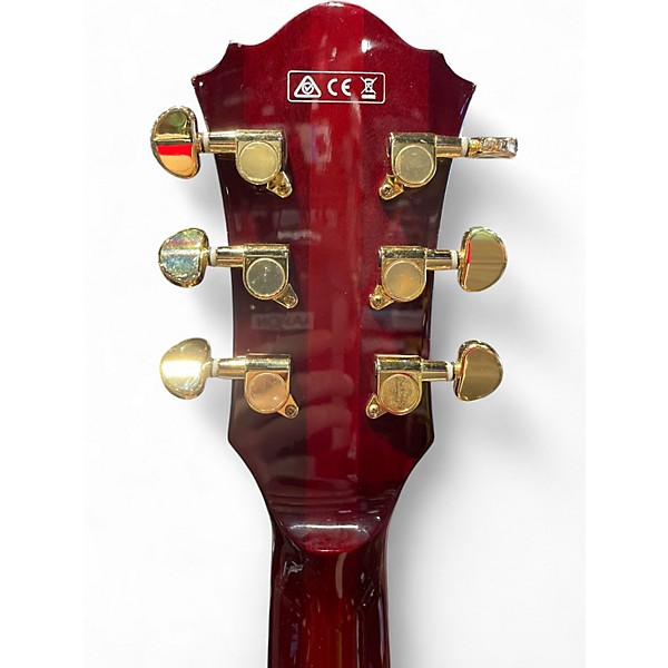 Used Ibanez AS253BM-TCR-12-01 Trans Crimson Red Hollow Body Electric Guitar