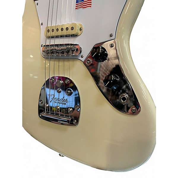 Used Fender Johnny Marr Johnny Marr Jaguar Rosewood FingerboardSignature Jaguar Olympic White Solid Body Electric Guitar