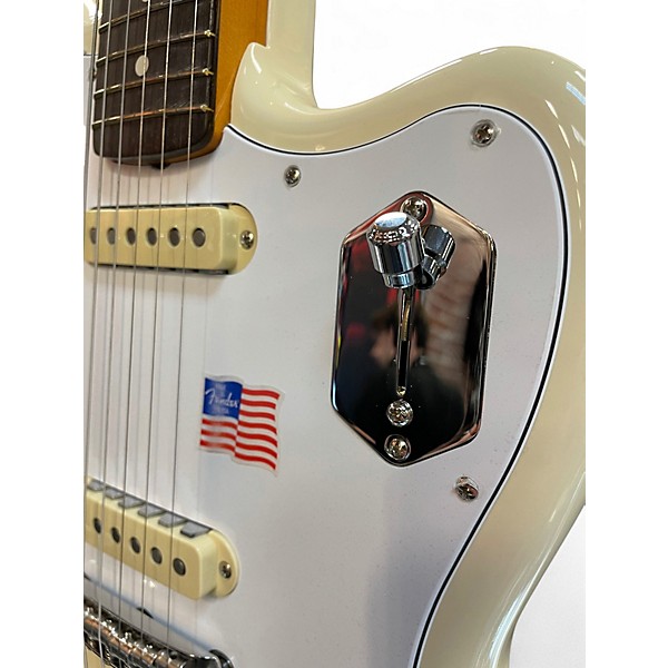 Used Fender Johnny Marr Johnny Marr Jaguar Rosewood FingerboardSignature Jaguar Olympic White Solid Body Electric Guitar