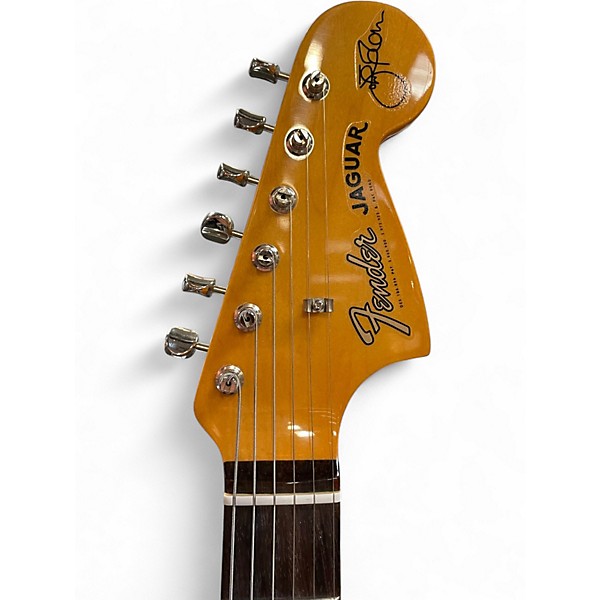 Used Fender Johnny Marr Johnny Marr Jaguar Rosewood FingerboardSignature Jaguar Olympic White Solid Body Electric Guitar