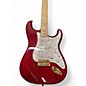 Used 2015 Fender Deluxe Players Stratocaster Trans Red Solid Body Electric Guitar