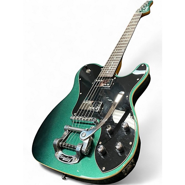 Used Schecter Guitar Research PT Fastback II DARK EMERALD GREEN Solid Body Electric Guitar