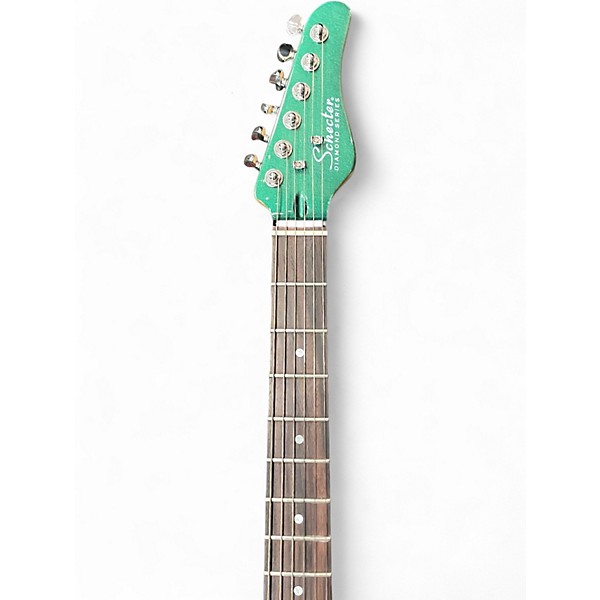 Used Schecter Guitar Research PT Fastback II DARK EMERALD GREEN Solid Body Electric Guitar