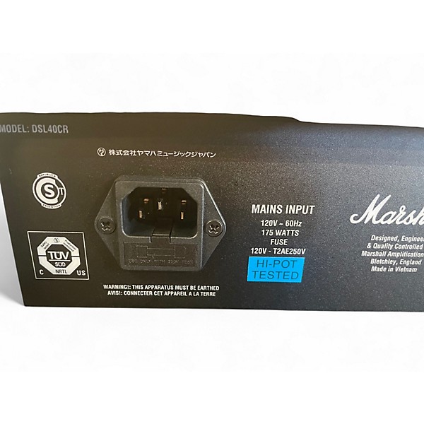 Used Marshall DSL40C 40W 1x12 Tube Guitar Combo Amp