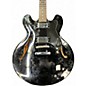Used 2002 Epiphone ES335 Dot Ebony Hollow Body Electric Guitar