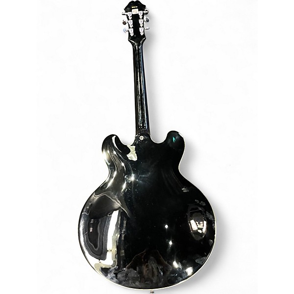 Used 2002 Epiphone ES335 Dot Ebony Hollow Body Electric Guitar
