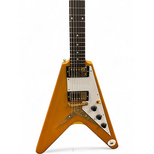 Used Epiphone Inspired By Korina V Natural Solid Body Electric Guitar