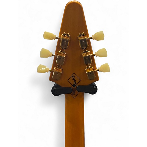 Used Epiphone Inspired By Korina V Natural Solid Body Electric Guitar