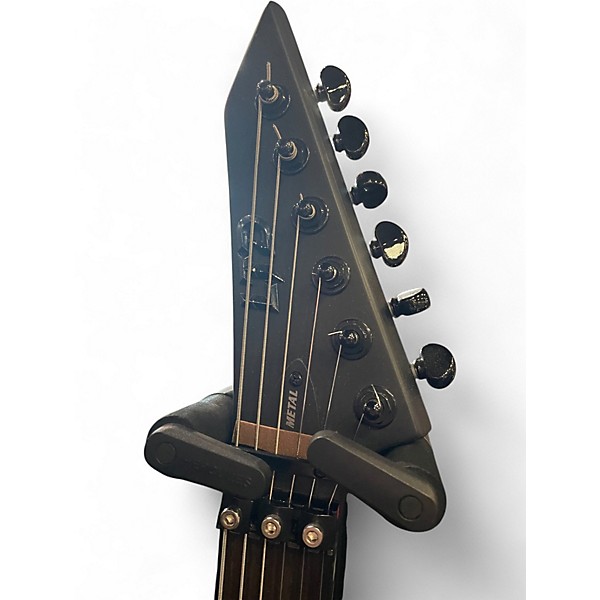 Used ESP LTD Arrow  Black Metal Solid Body Electric Guitar
