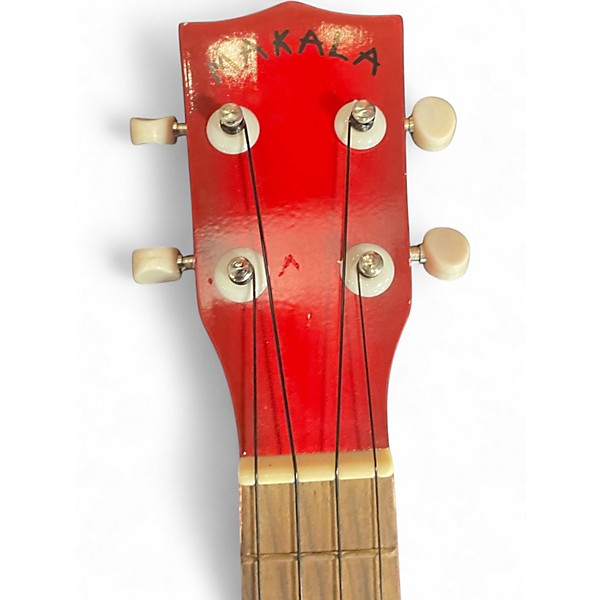 Used Makala Dolphin Ukulele Candy Red Burst Ukulele