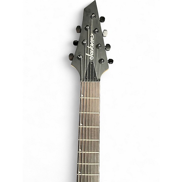Used Jackson JS22-7 Dinky 7 String Black Solid Body Electric Guitar
