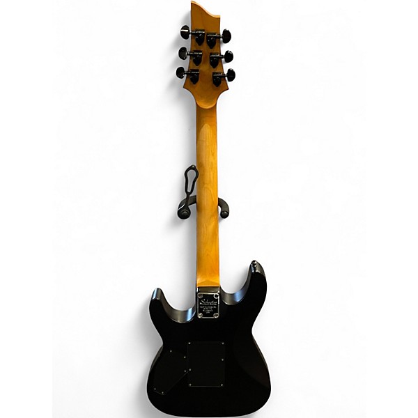 Used Schecter Guitar Research DAMIEN FR Black Solid Body Electric Guitar