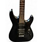 Used Schecter Guitar Research DAMIEN FR Black Solid Body Electric Guitar