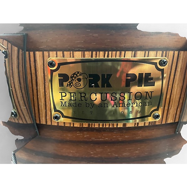 Used Pork Pie USA 14in ROSEWOOD ZEBRA MAPLE ROSEWOOD ZEBRA MAPLE Drum
